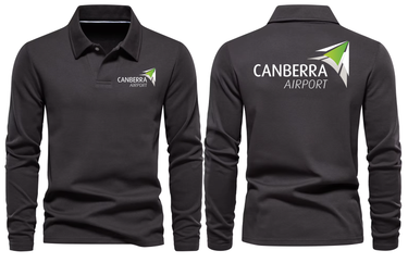 CANBERRA AIRPORT LONG SLEEVE POLO